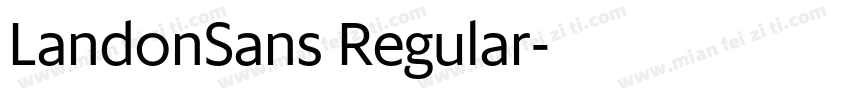LandonSans Regular字体转换